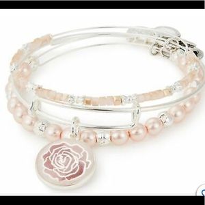 Alex and Ani Rose Art Infusion set of 3 bracelets